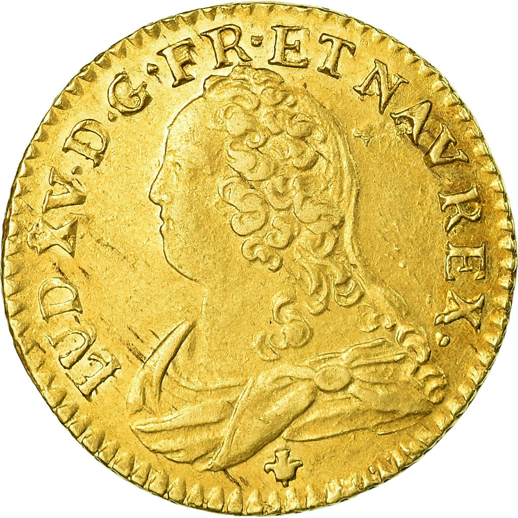 Monnaie, France, Louis XV, Louis d'or aux lunettes, Louis d'Or, 1726, Bordeaux