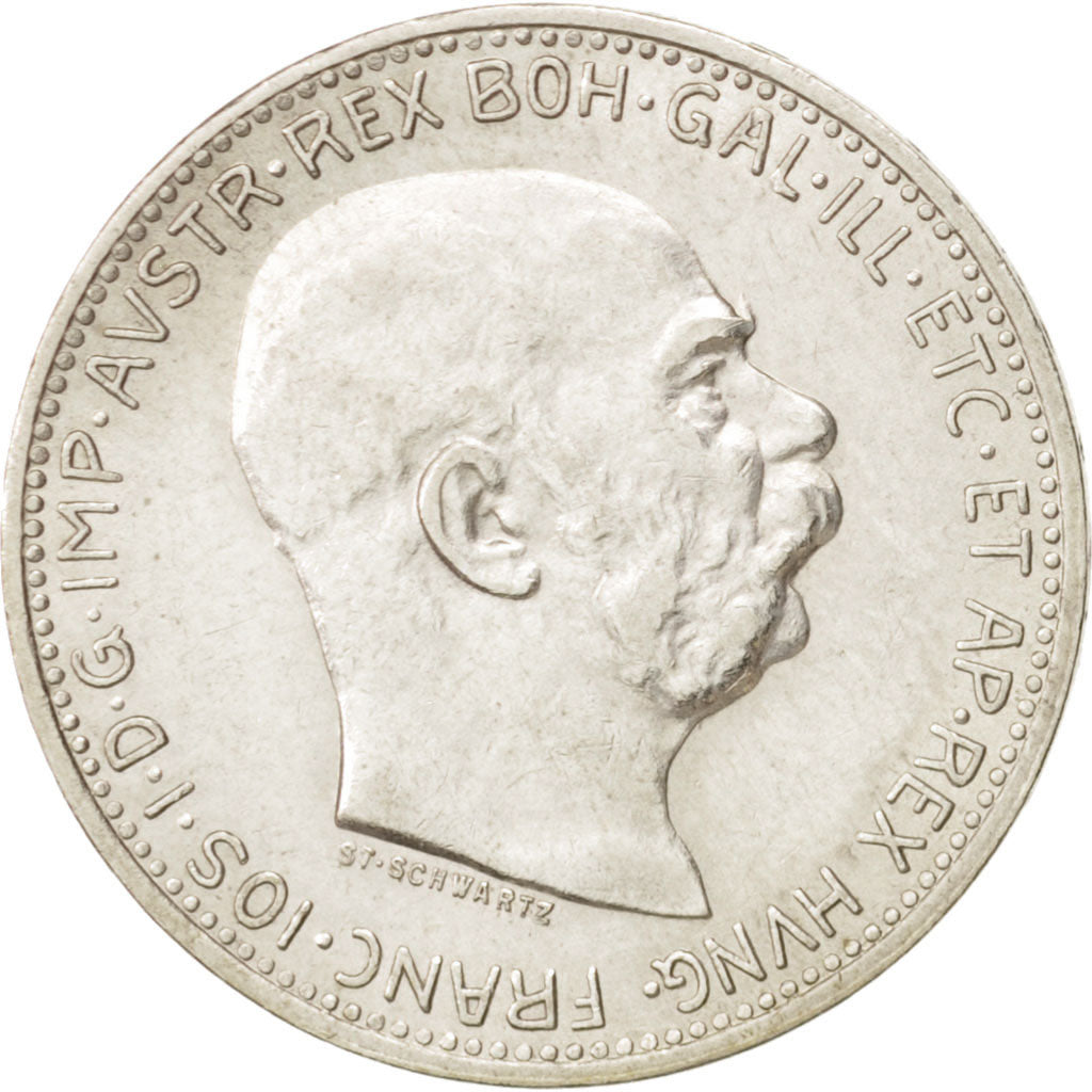 Austria, Franz Joseph I, Corona, 1913, AU, Silver, KM:2820