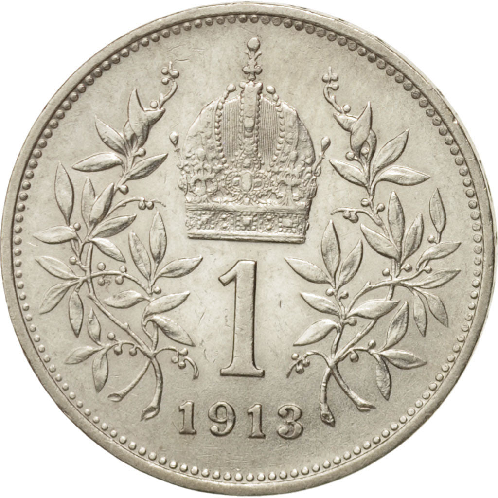 Austria, Franz Joseph I, Corona, 1913, AU, Silver, KM:2820