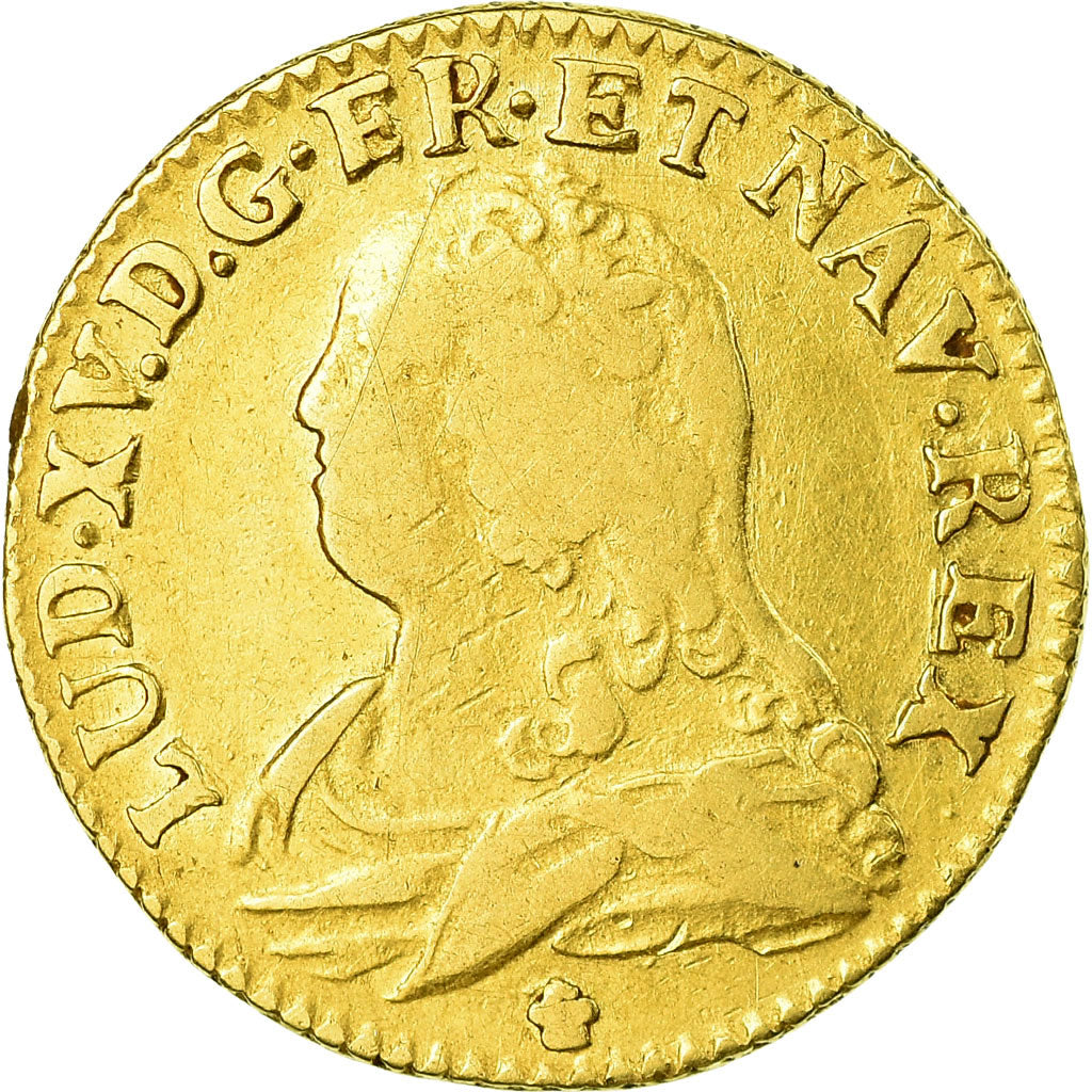 Coin, France, Louis XV, Louis d'or aux lunettes, Louis d'Or, 1728, Bordeaux