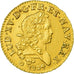 Moneta, Francia, Louis XV, Louis d'or Mirliton, Grandes Palmes, 1724, Bordeaux