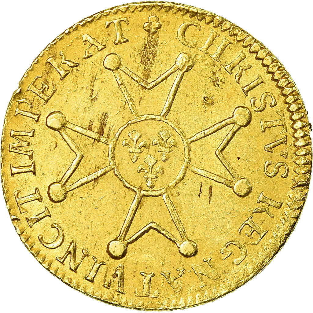 Monnaie, France, Louis XV, Louis d'or à la croix du Saint-Esprit, 1719, Bayonne