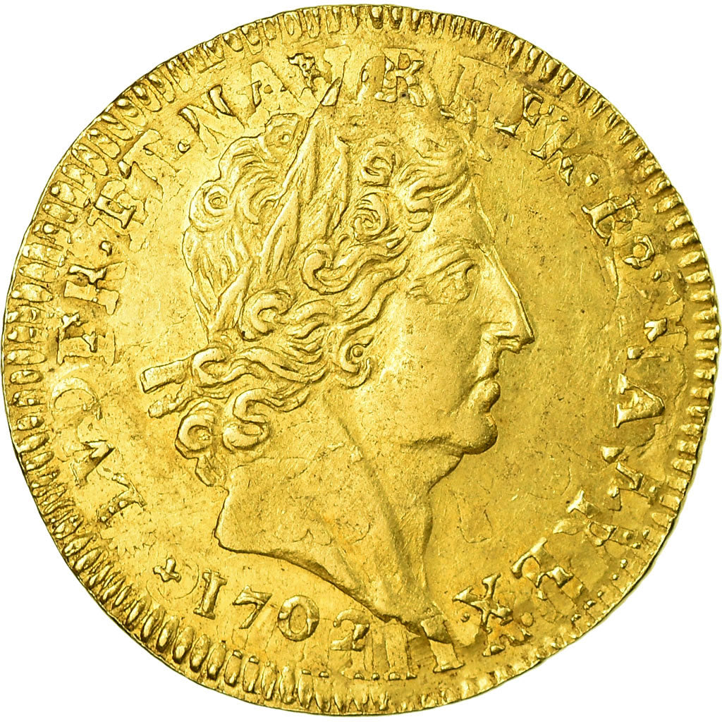 Monnaie, France, Louis XIV, Louis d'or aux 8 L et aux insignes, 1702, Bordeaux