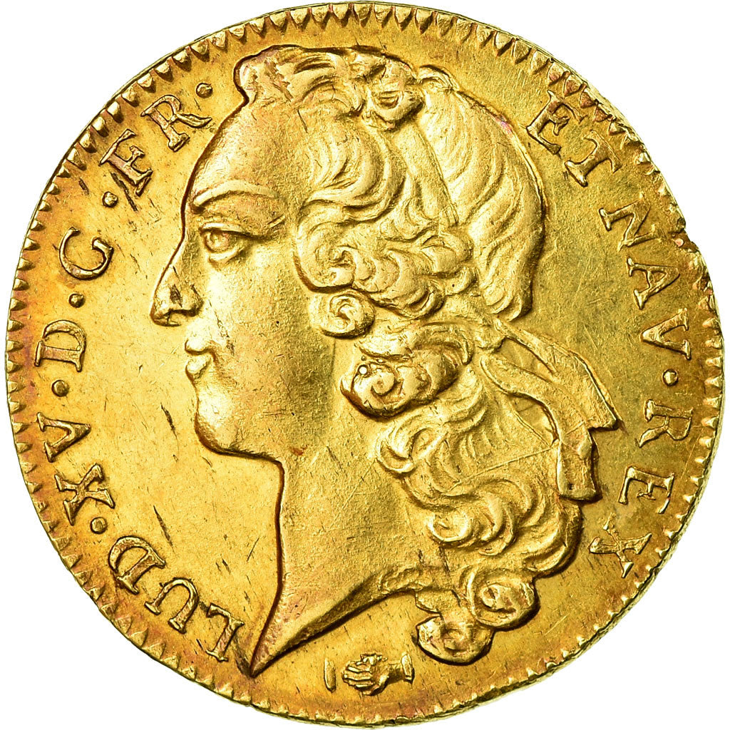 Moneda, Francia, Louis XV, Double louis d'or au bandeau, 2 Louis D'or, 1767