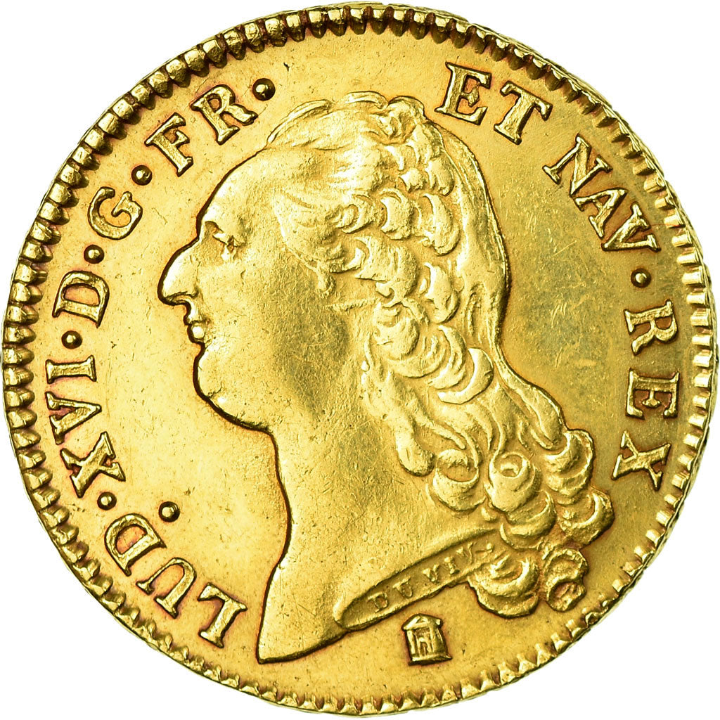 Monnaie, France, Louis XVI, Double louis d'or à la tête nue, 1786, Bordeaux