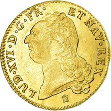 Monnaie, France, Louis XVI, Double louis d'or à la tête nue, 1788, Bordeaux