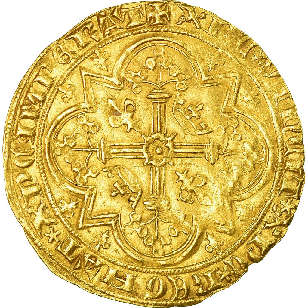 Münze, Frankreich, Charles V, Franc à pied, SS+, Gold, Duplessy:360A