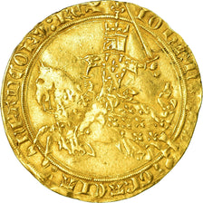 Moeda, França, Jean II le Bon, Franc à cheval, EF(40-45), Dourado