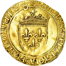 Monnaie, France, Charles VIII, Ecu d'or, Bordeaux, TTB, Or, Duplessy:575A