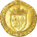Coin, France, Charles VIII, Ecu d'or, Bordeaux, EF(40-45), Gold, Duplessy:575A
