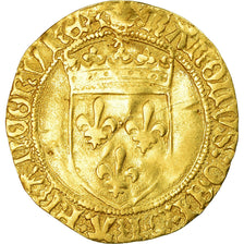 Moneta, Francia, Charles VIII, Ecu d'or, Bordeaux, 1ère émission, MB+, Oro