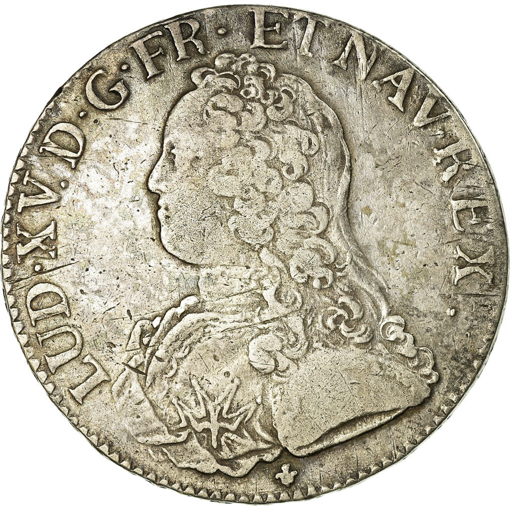 Coin, France, Louis XV, Écu aux branches d'olivier, Ecu, 1727, Bordeaux