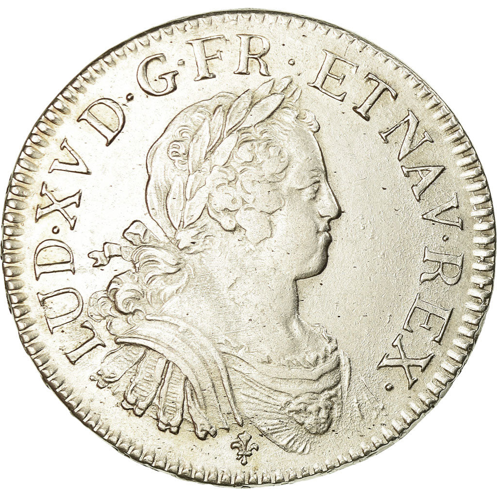 Moeda, França, Louis XV, Écu aux 8 L, Ecu, 1725, Bordeaux, EF(40-45), Prata