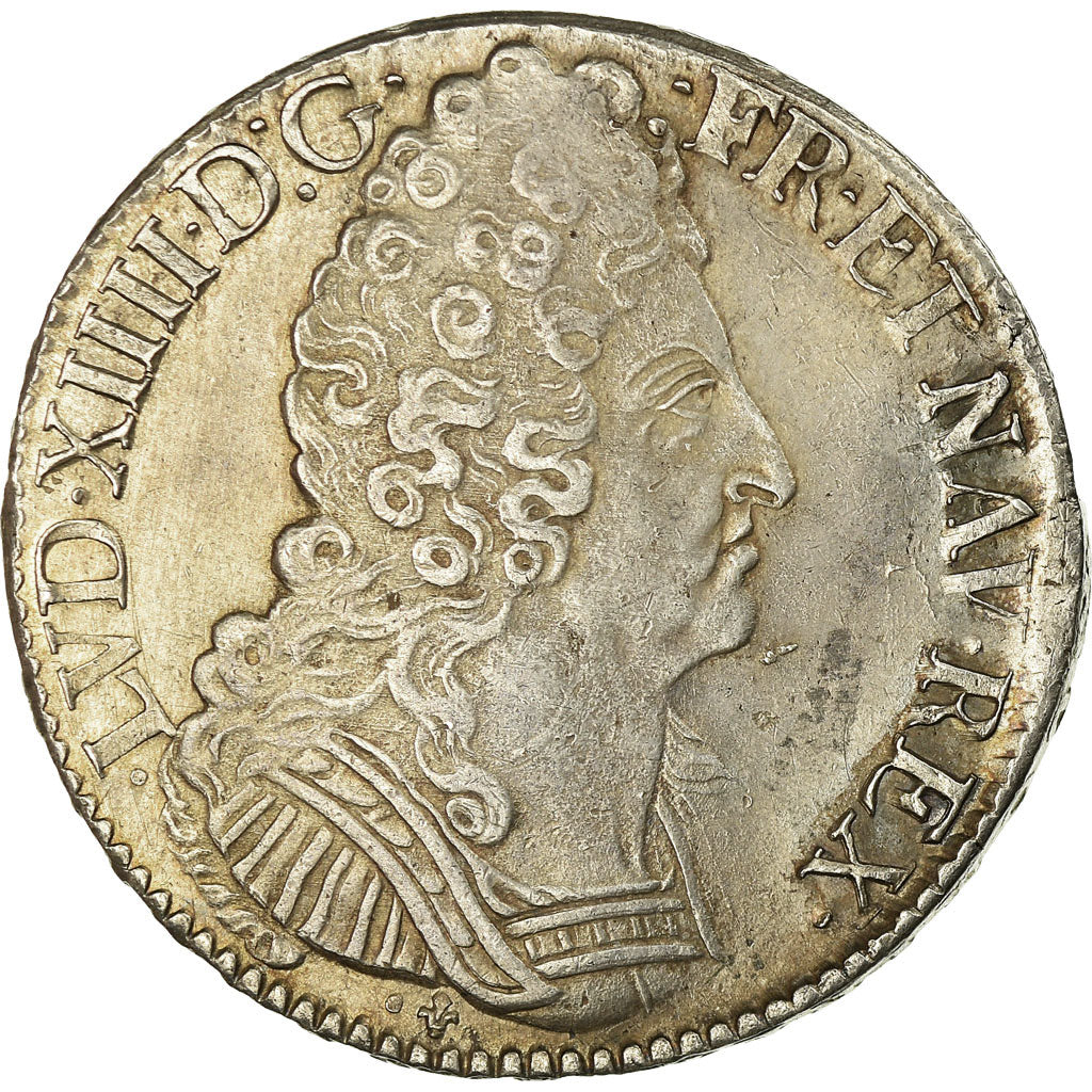 Monnaie, France, Louis XIV, Écu aux 3 couronnes, Ecu, 1710, Bordeaux, TTB