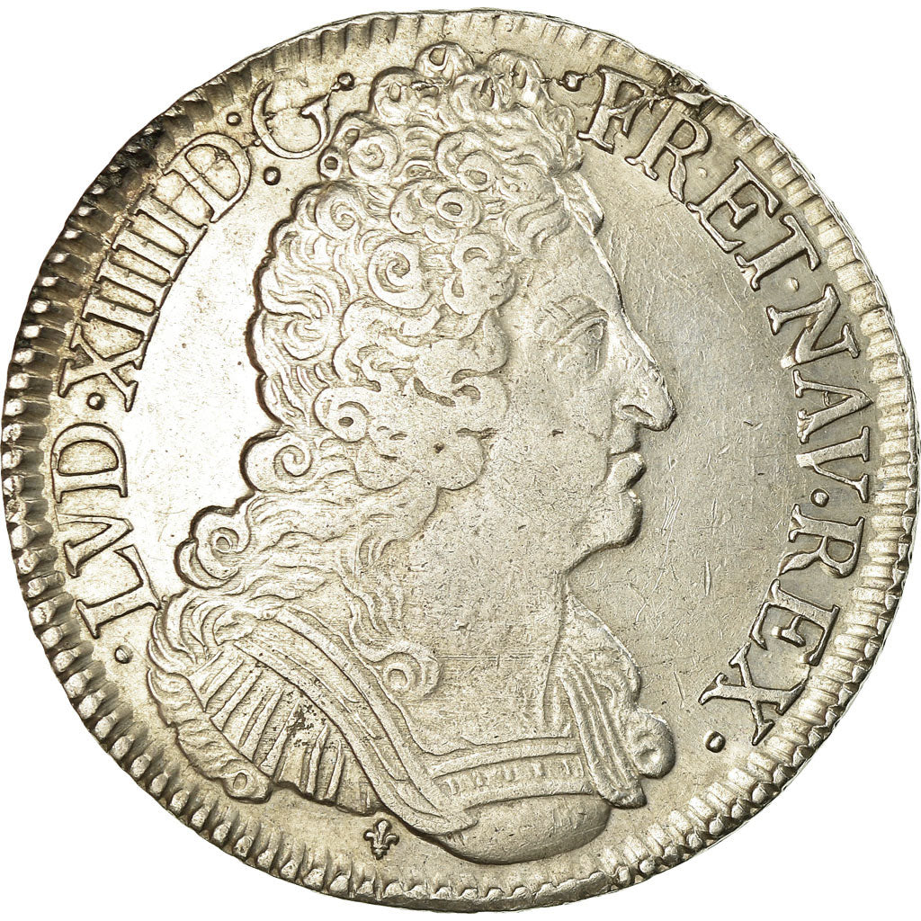 Munten, Frankrijk, Louis XIV, Écu aux 3 couronnes, Ecu, 1711, Bordeaux, ZF