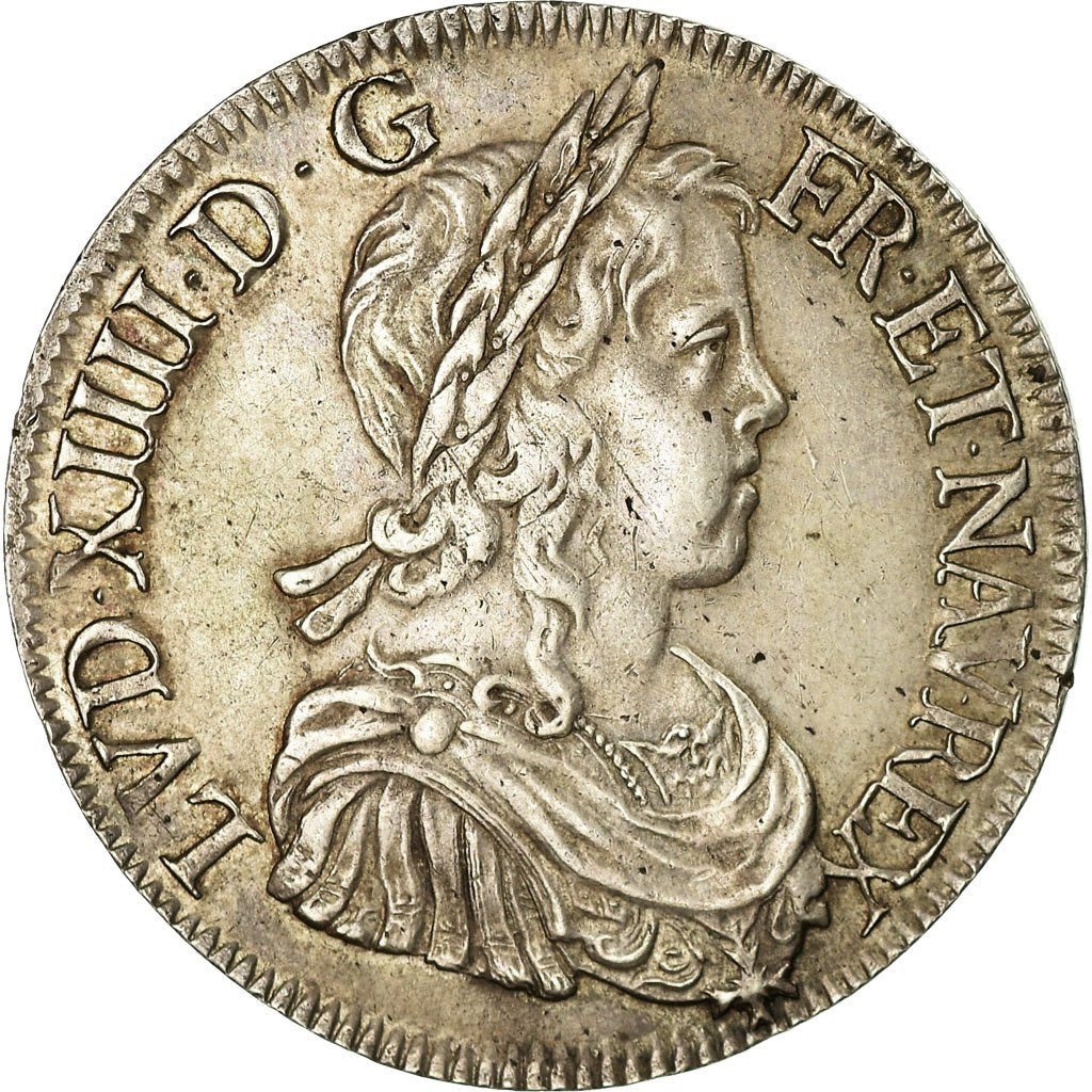 Monnaie, France, Louis XIV, Écu à la mèche longue, Ecu, 1647, Bordeaux, TTB