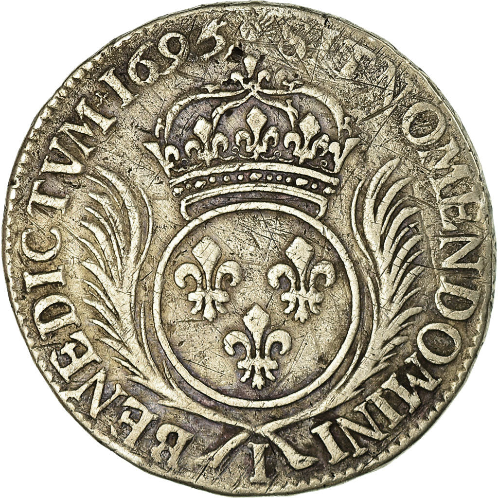 Moneta, Francja, Louis XIV, 1/2 Écu aux palmes, 1/2 Ecu, 1695, Limoges