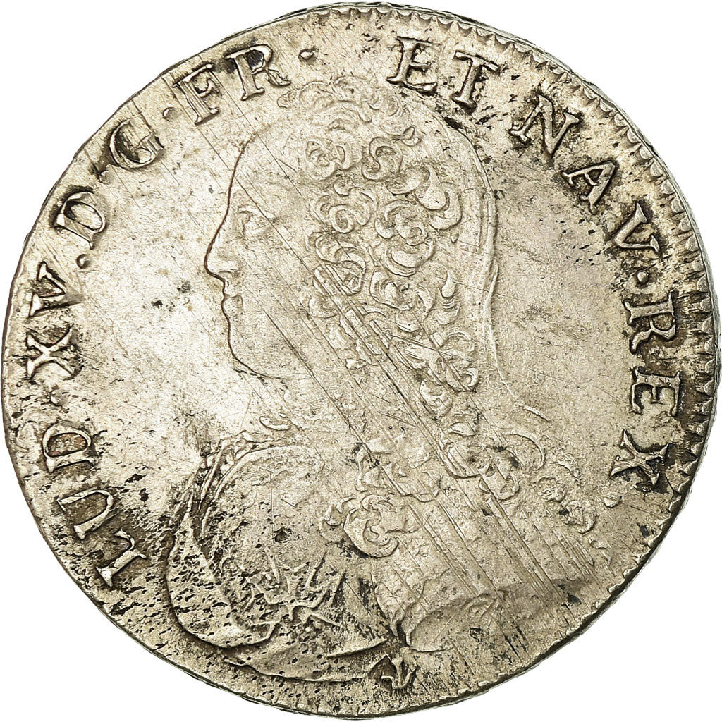 Monnaie, France, Louis XV, 1/2 Écu aux branches d'olivier, 1729, Bordeaux