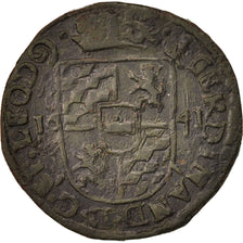 Moneda, LIEJA, Ferdinand, Liard, 1641, Liege, MBC, Cobre, KM:37