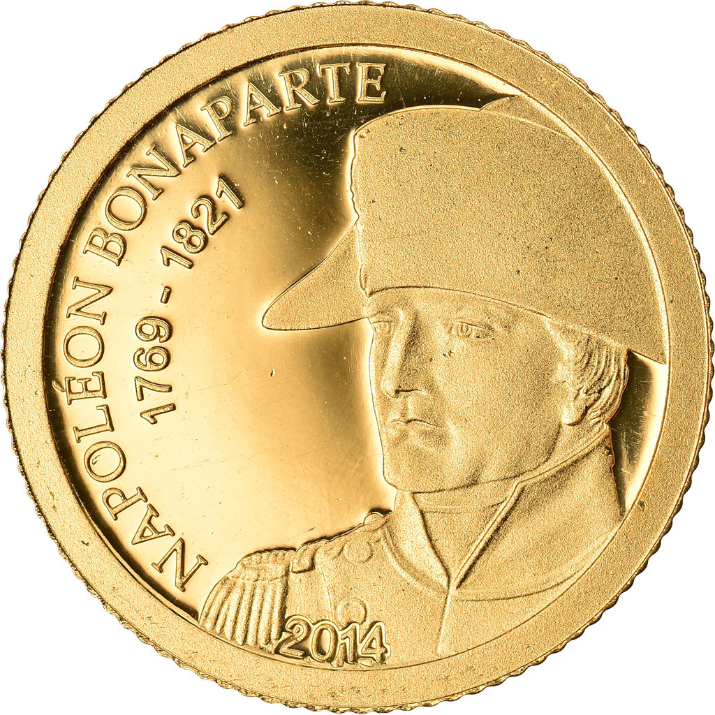 Moneda, Gabón, 1000 Francs, 2014, FDC, Oro
