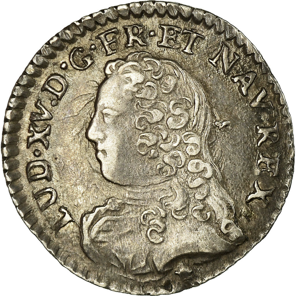 Coin, France, Louis XV, 1/20 Écu  aux branches d'olivier, 1728, Bordeaux