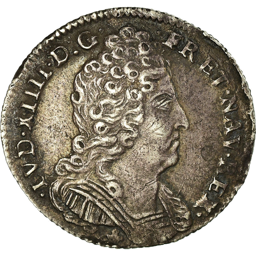 Moneda, Francia, Louis XIV, 1/10 Écu aux 3 couronnes, 1/10 Ecu, 1710, Bordeaux