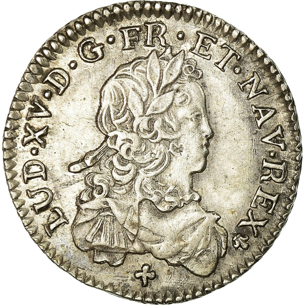 Monnaie, France, Louis XV, 1/6 Écu de France, 1722, Bordeaux, TTB+, Argent