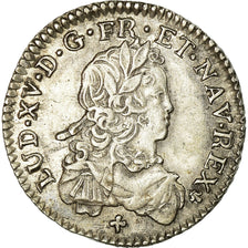 Monnaie, France, Louis XV, 1/6 Écu de France, 1722, Bordeaux, TTB+, Argent