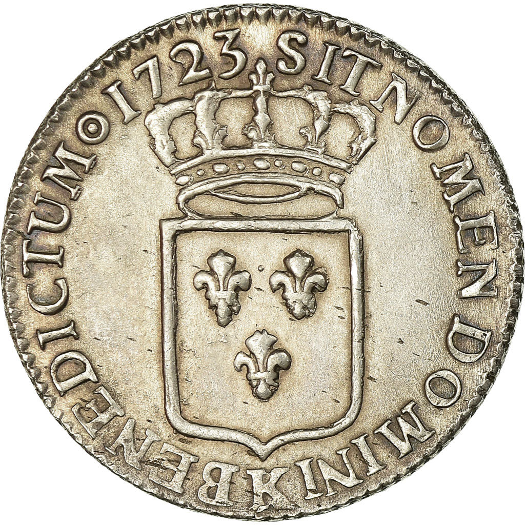 Monnaie, France, Louis XV, 1/3 Écu de France, 1723, Bordeaux, SUP, Argent