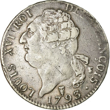 Moneta, Francja, Écu de 6 livres françois, ECU, 6 Livres, 1793, Bordeaux