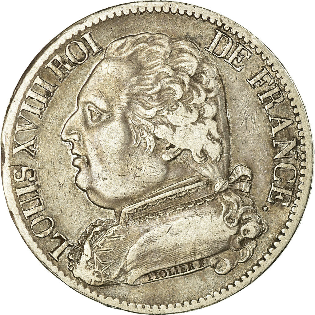 Monnaie, France, Louis XVIII, Louis XVIII, 5 Francs, 1815, Bordeaux, TTB