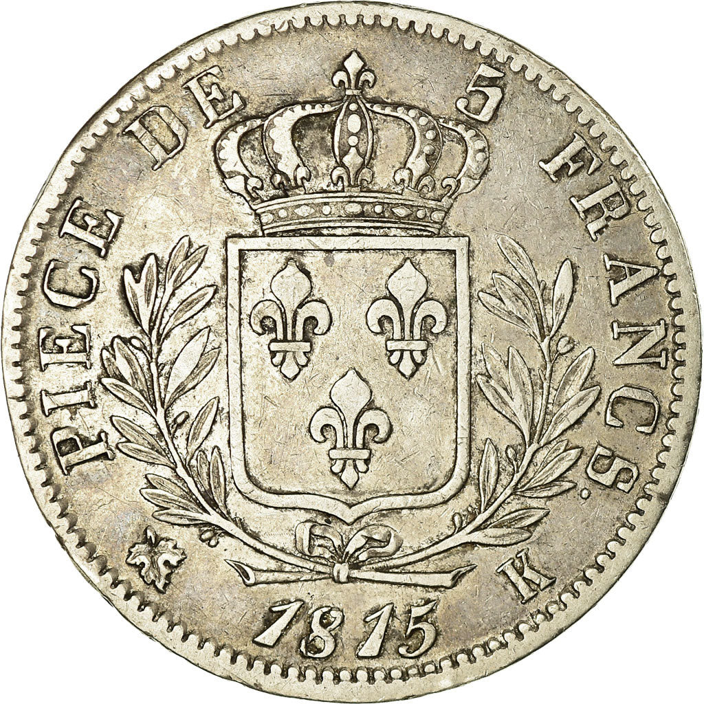 Monnaie, France, Louis XVIII, Louis XVIII, 5 Francs, 1815, Bordeaux, TTB