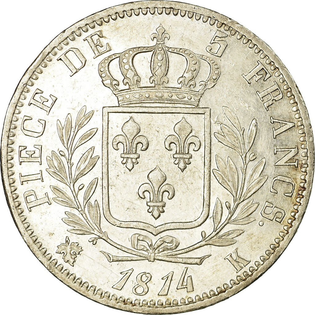 Münze, Frankreich, Louis XVIII, Louis XVIII, 5 Francs, 1814, Bordeaux, VZ