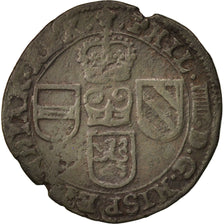 Moneta, Belgio, Liard, 1656, Antwerp, BB, Rame