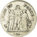 Moeda, França, Union et Force, 5 Francs, AN 6, Bordeaux, An 6/5, EF(40-45)