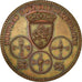 Moneda, Francia, Royaume d'Aquitaine, 1 Gascon, 1848, Bordeaux, SC, Cobre