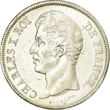 Coin, France, Charles X, 5 Francs, 1828, Bordeaux, AU(50-53), Silver, KM:728.7