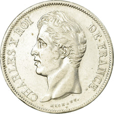 Coin, France, Charles X, 5 Francs, 1829, Rouen, EF(40-45), Silver, KM:728.2