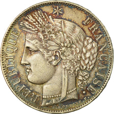 Coin, France, Cérès, 5 Francs, 1850, Bordeaux, AU(50-53), Silver, KM:761.3