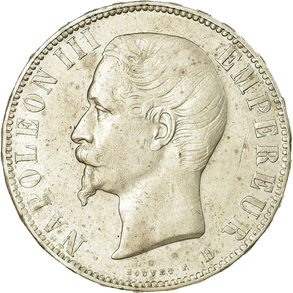 Monnaie, France, Napoleon III, Napoléon III, 5 Francs, 1855, Lyon, TTB, Argent