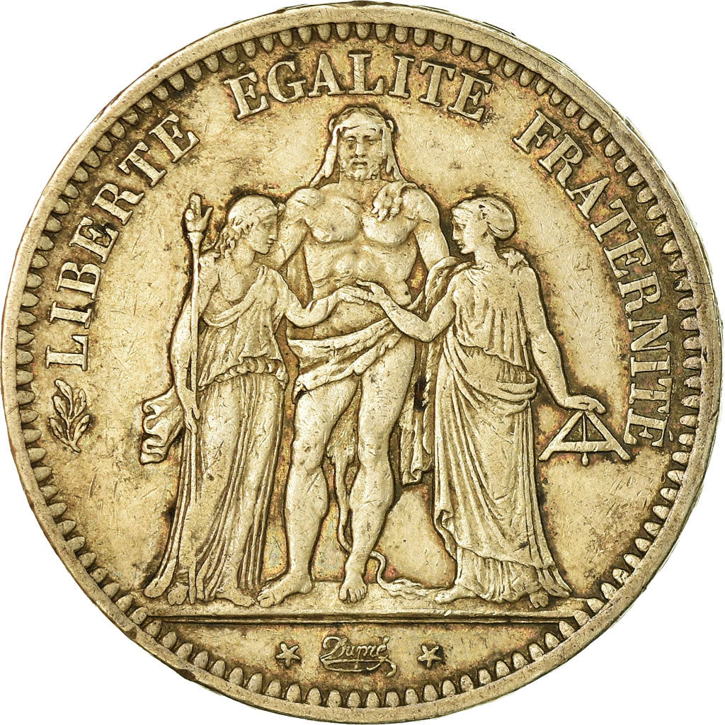 Coin, France, Hercule, 5 Francs, 1849, Bordeaux, EF(40-45), Silver, KM:756.4