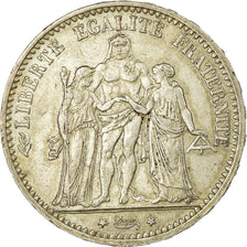 Moneta, Francja, Hercule, 5 Francs, 1874, Bordeaux, EF(40-45), Srebro, KM:820.2