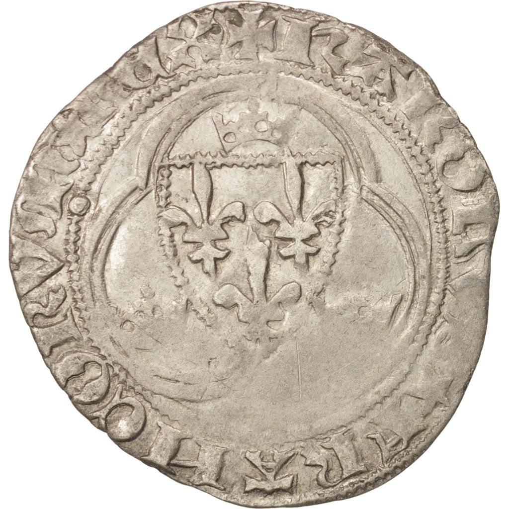 France, Charles VIII, Blanc, 1488, Tournai, Duplessy:587