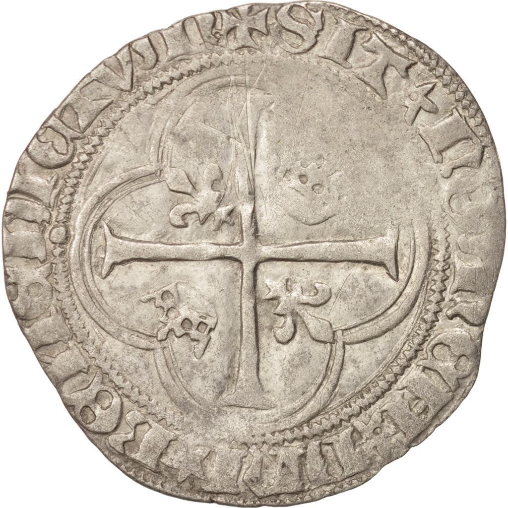 France, Charles VIII, Blanc, 1488, Tournai, Duplessy:587