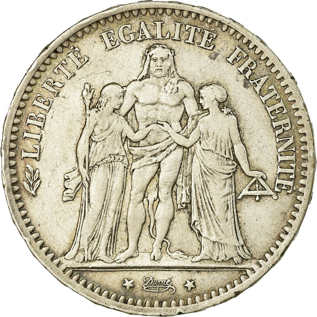 Monnaie, France, Hercule, 5 Francs, 1878, Bordeaux, TB+, Argent, Gadoury:745a