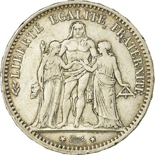 Monnaie, France, Hercule, 5 Francs, 1878, Bordeaux, TB+, Argent, Gadoury:745a