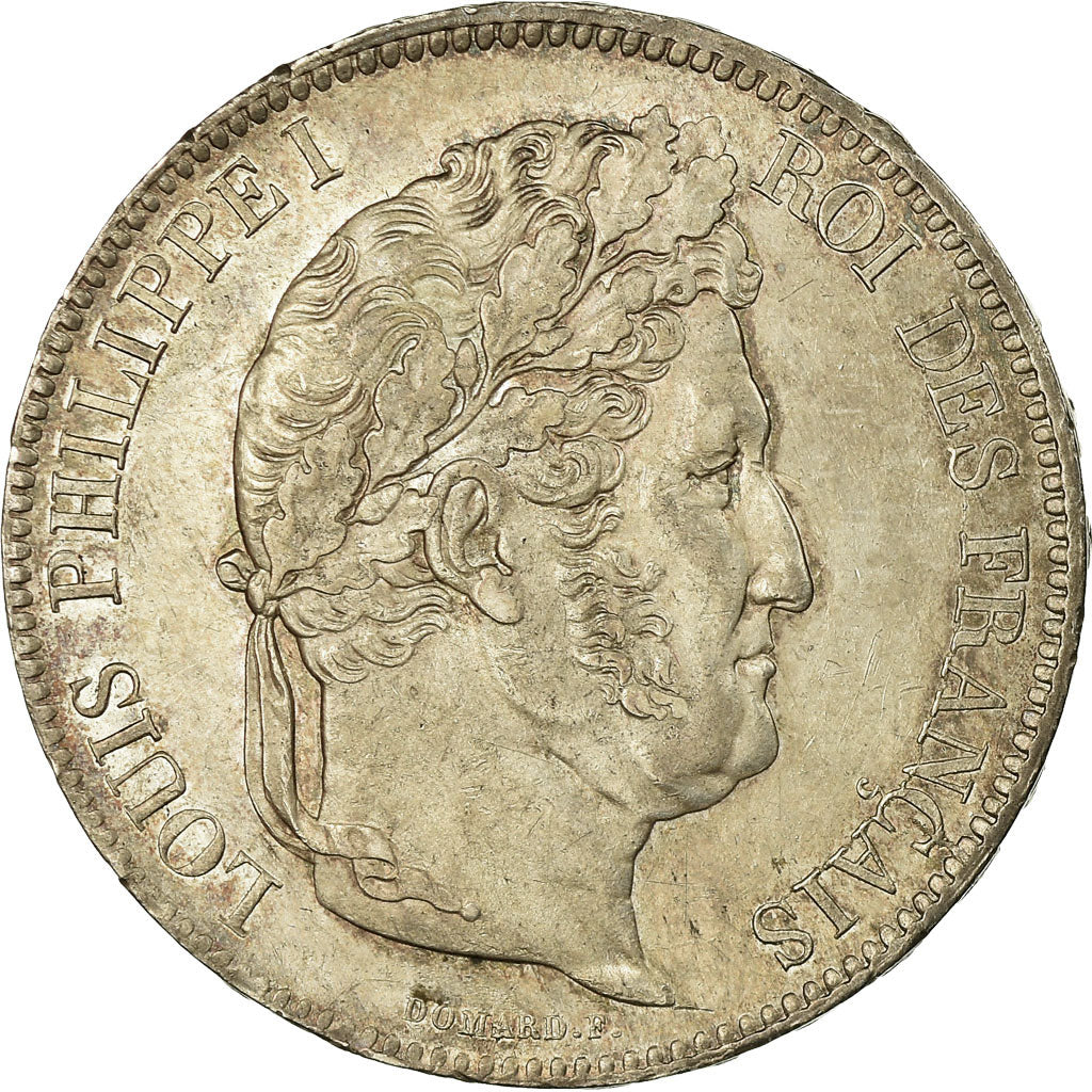 Moneda, Francia, Louis-Philippe, 5 Francs, 1832, Bordeaux, MBC+, Plata