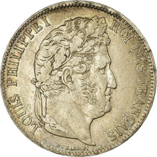 Coin, France, Louis-Philippe, 5 Francs, 1838, Bordeaux, EF(40-45), Silver
