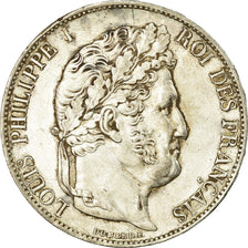 Coin, France, Louis-Philippe, 5 Francs, 1846, Bordeaux, AU(50-53), Silver