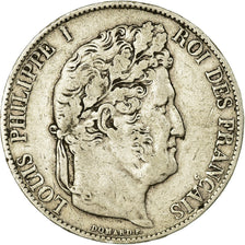 Coin, France, Louis-Philippe, 5 Francs, 1847, Bordeaux, EF(40-45), Silver